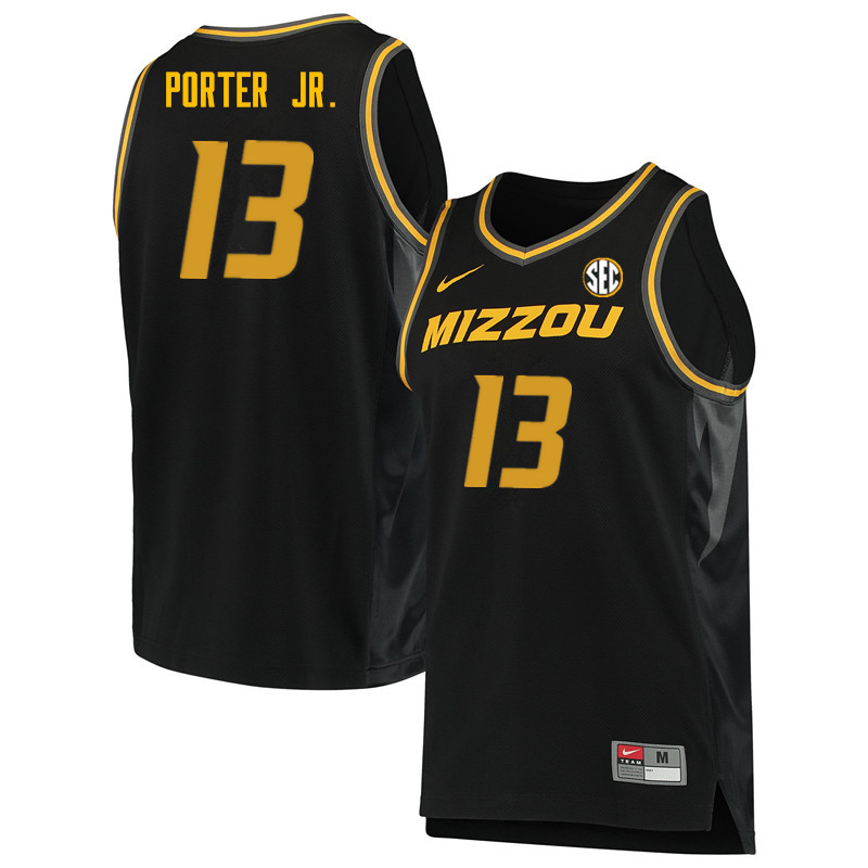 Men #13 Michael Porter Jr. Missouri Tigers College Basketball Jerseys Sale-Black - Click Image to Close
